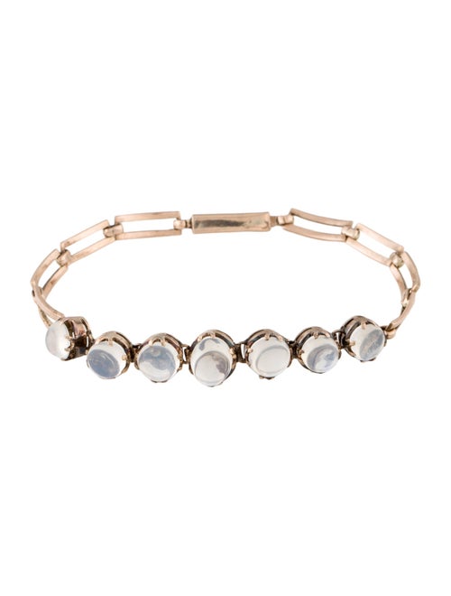 Bracelet Edwardian 10K 8.94ctw Moonstone Link Bracelet