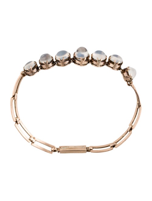 Bracelet Edwardian 10K 8.94ctw Moonstone Link Bracelet