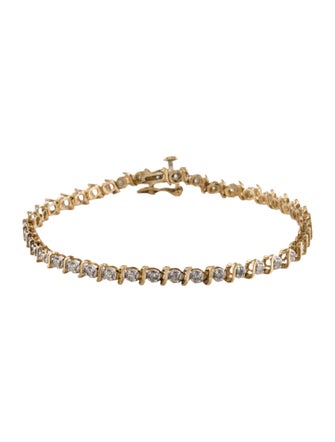 Bracelet 14K Diamond Link Bracelet