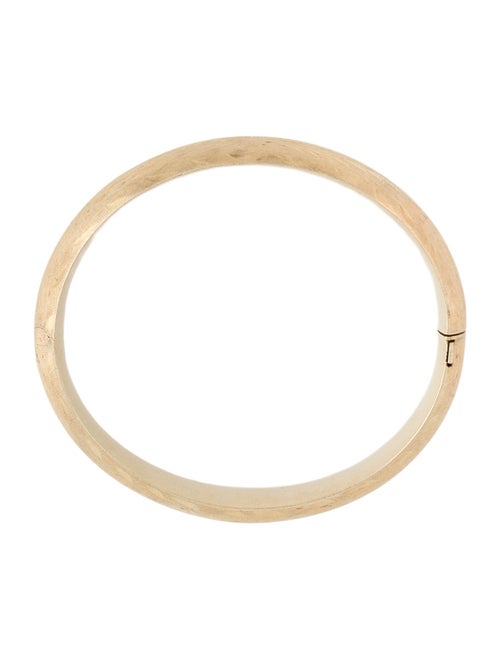 Bracelet 14K Textured Hinged Bangle