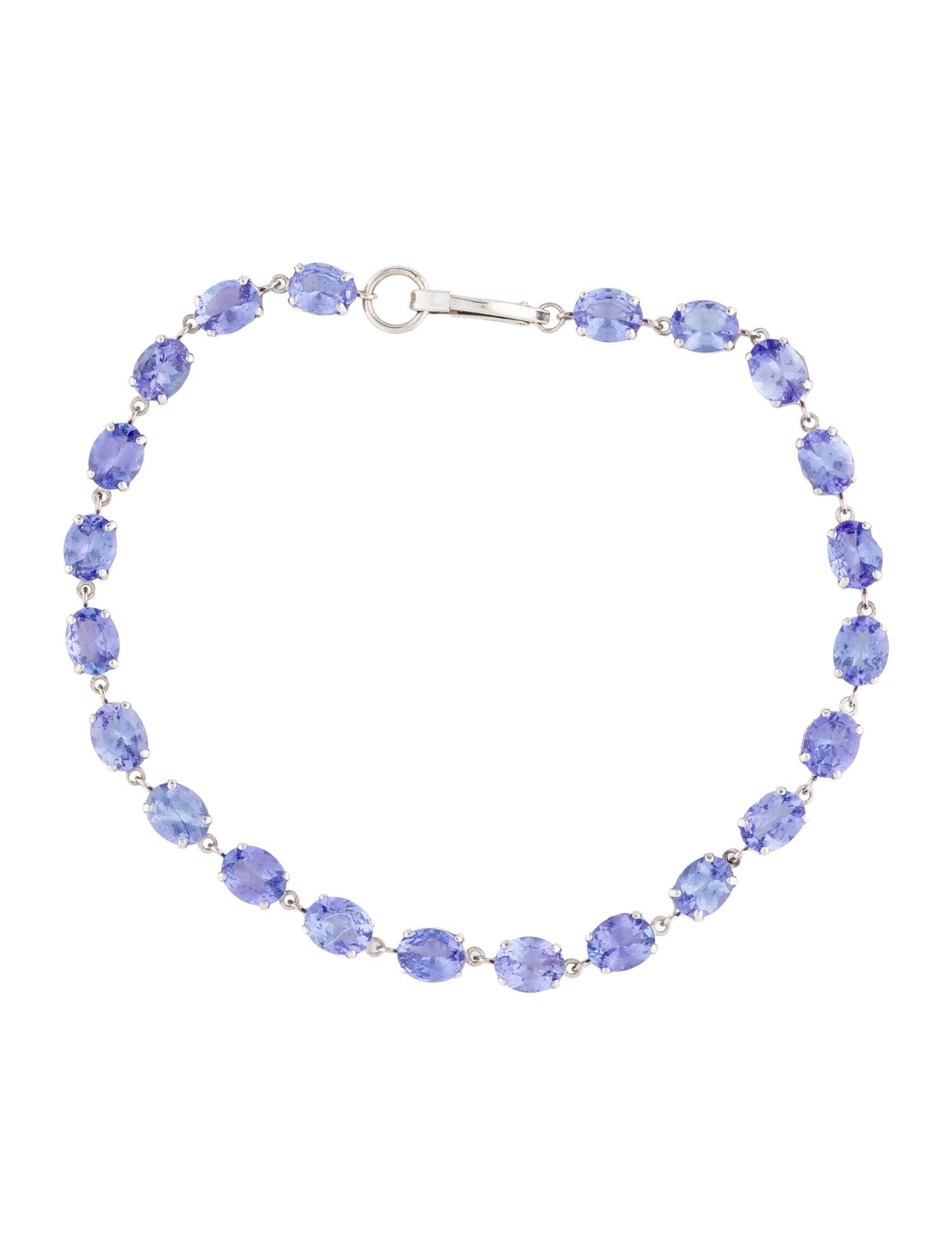 Bracelet Platinum 7.14ctw Tanzanite Link