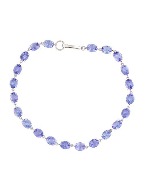 Bracelet Platinum 7.14ctw Tanzanite Link Bracelet