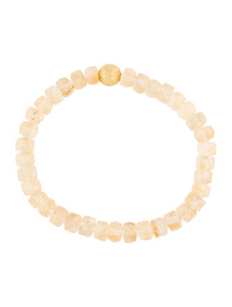 Bracelet 14K Citrine Bead Bracelet