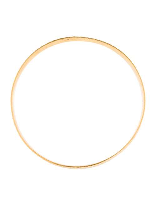 Bracelet 22K Textured Slip On Bangle Bracelet