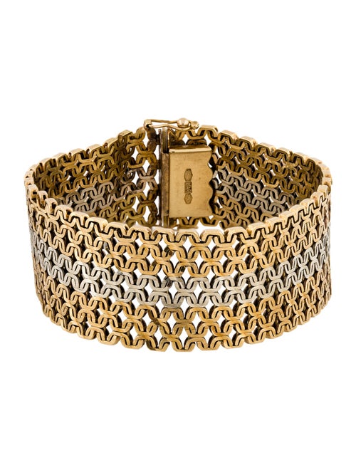 Bracelet 18K Two-Tone Link Bracelet