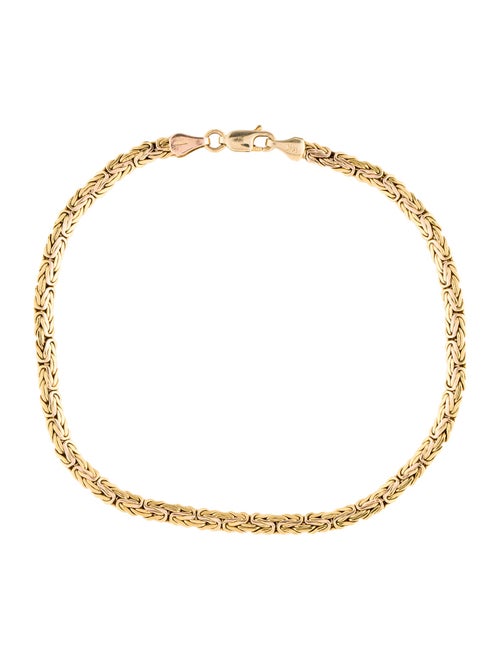 Bracelet 14K Byzantine Chain Link Bracelet