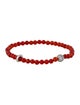 Bracelet 14K Carnelian & Diamond Bead Bracelet