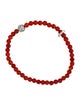 Bracelet 14K Carnelian & Diamond Bead Bracelet