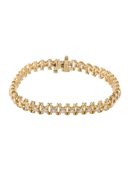 Bracelet 14K 2.00ctw Diamond Link Tennis Link Bracelet