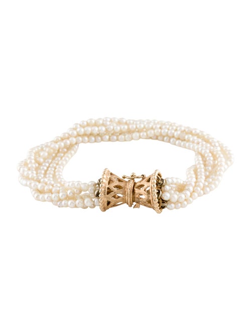 Bracelet 14K Pearl Multi Strand Bracelet
