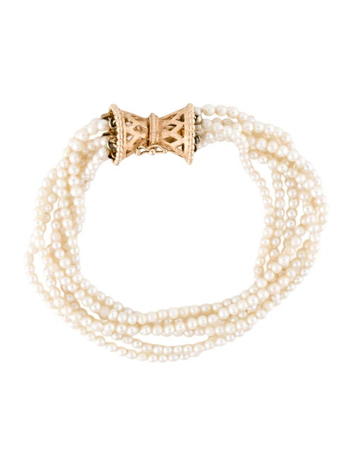 Bracelet 14K Pearl Multi Strand Bracelet