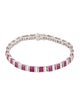 Bracelet 14K 7.60ctw Ruby & Diamond Tennis Bracelet