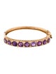Bracelet 14K 10.50ctw Amethyst & Diamond Bangle Bracelet
