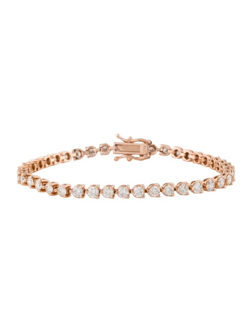 Bracelet 14K 4.10ctw Diamond Line Bracelet
