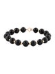 Bracelet 14K Onyx Bead Bracelet