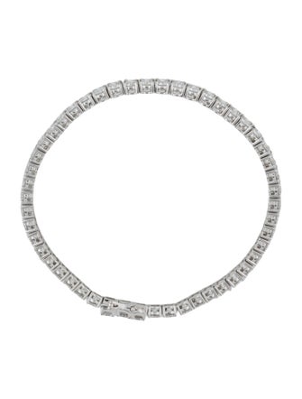 Bracelet Platinum 6.25ctw Lab-Grown Diamond Tennis Link Bracelet