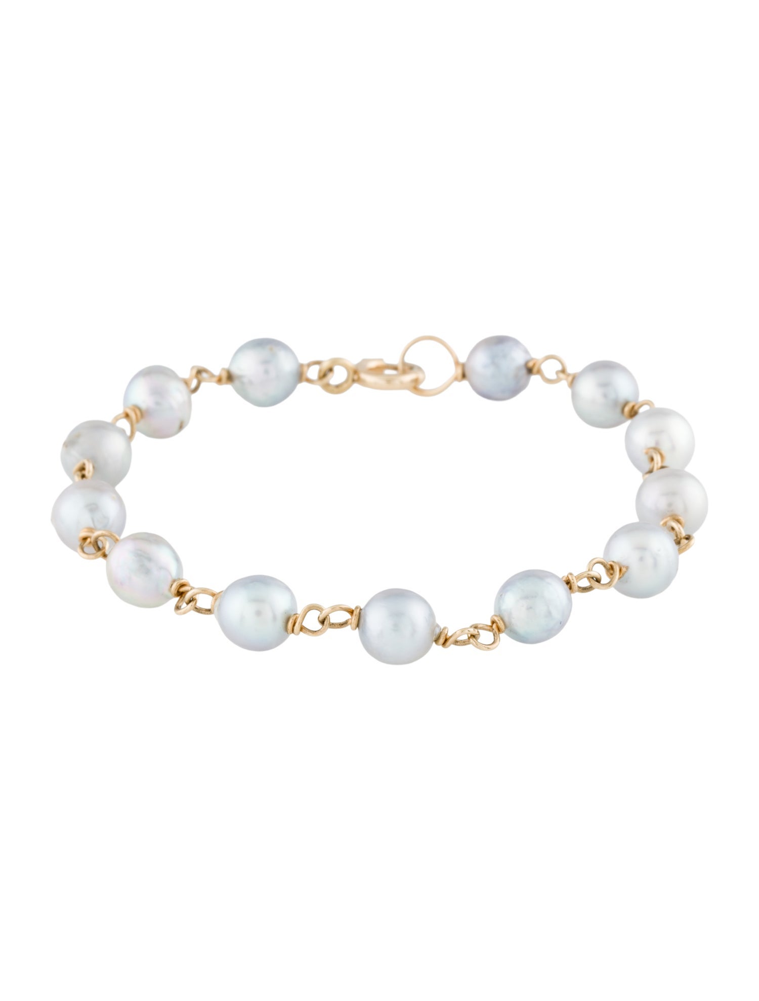 Bracelet 14K Pearl Station