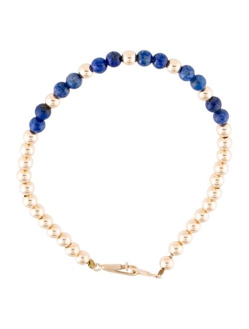 Bracelet 14K Lapis Lazuli Bead Bracelet