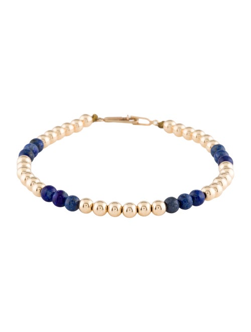 Bracelet 14K Lapis Lazuli Bead Bracelet