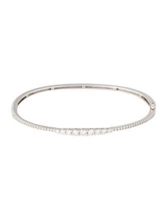 Bracelet 18K Diamond Hinged Bangle Bracelet