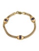 Bracelet 14K Peridot, Amethyst & Topaz Station Bracelet