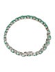 Bracelet 14K 18.86ct Emerald & Diamond Link Bracelet