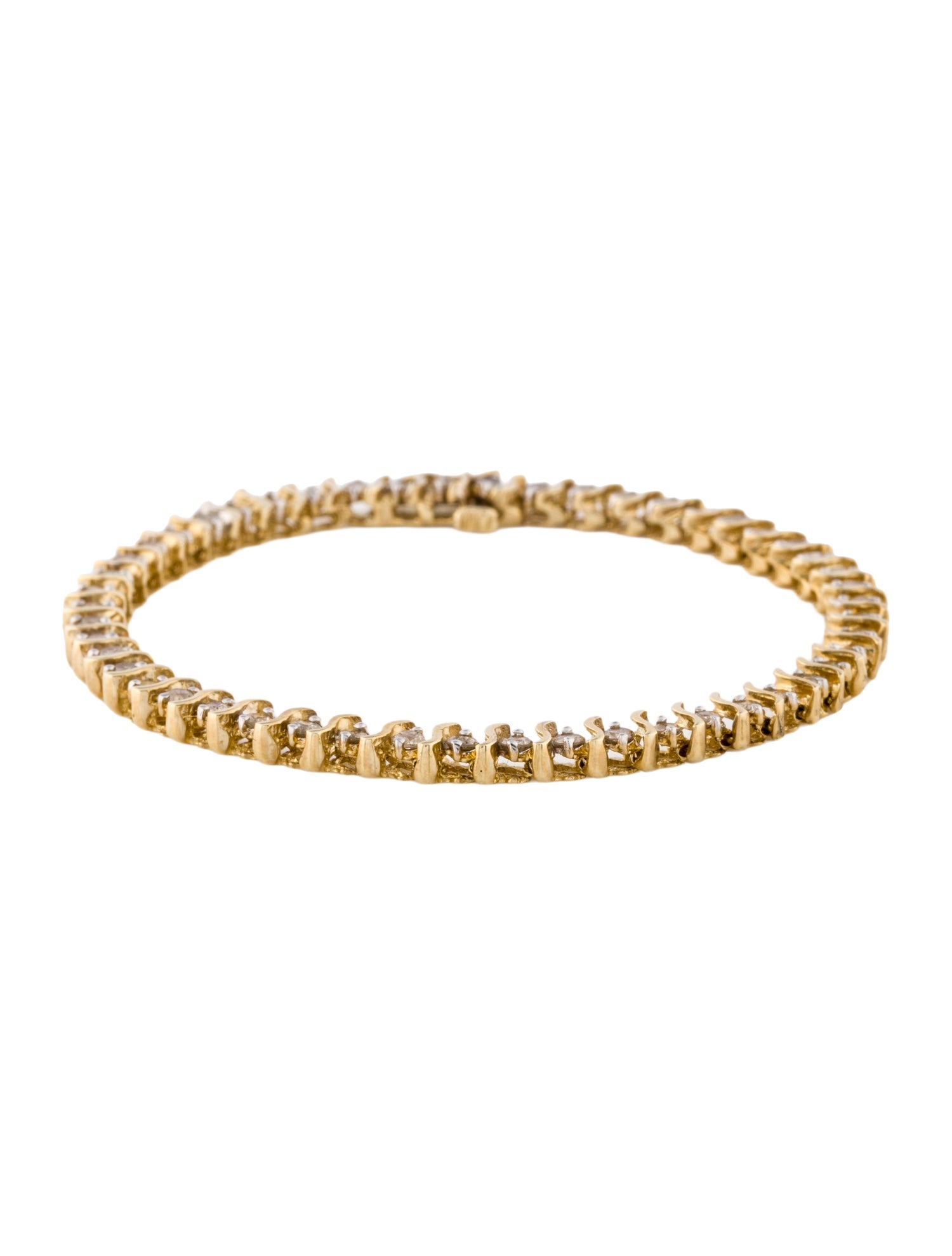 Bracelet 14K 2.00ctw Diamond Tennis Link Bracelet