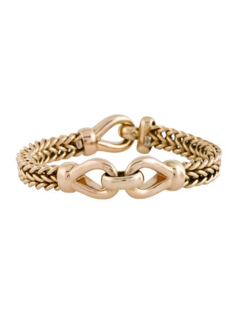 Bracelet 18K Braided Link Buckle Bracelet