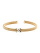 Bracelet 14K Diamond X Cuff Bracelet
