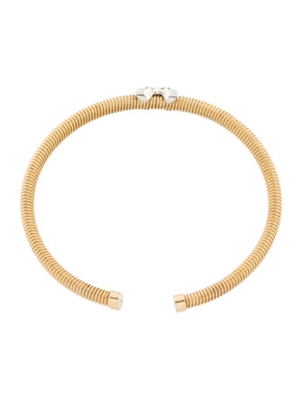 Bracelet 14K Diamond X Cuff Bracelet