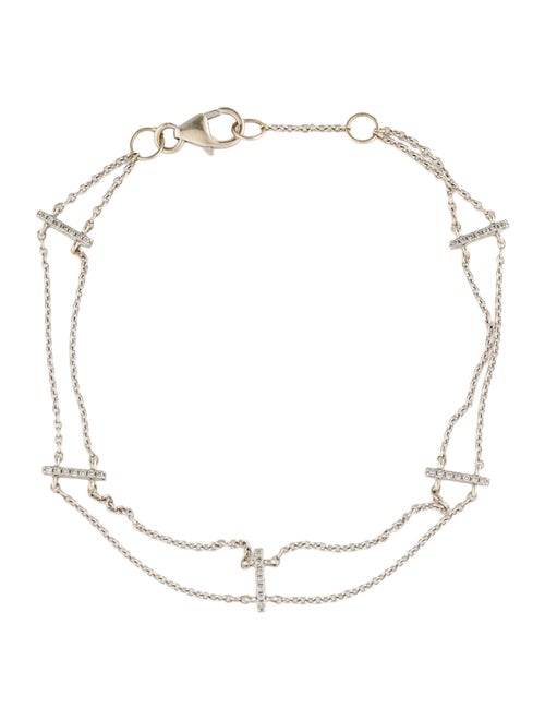 Bracelet 14K Diamond Bar Link Bracelet