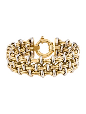 Bracelet 18K Two-Tone Chain Link Bracelet