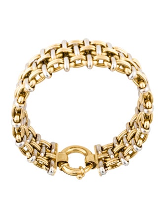 Bracelet 18K Two-Tone Chain Link Bracelet