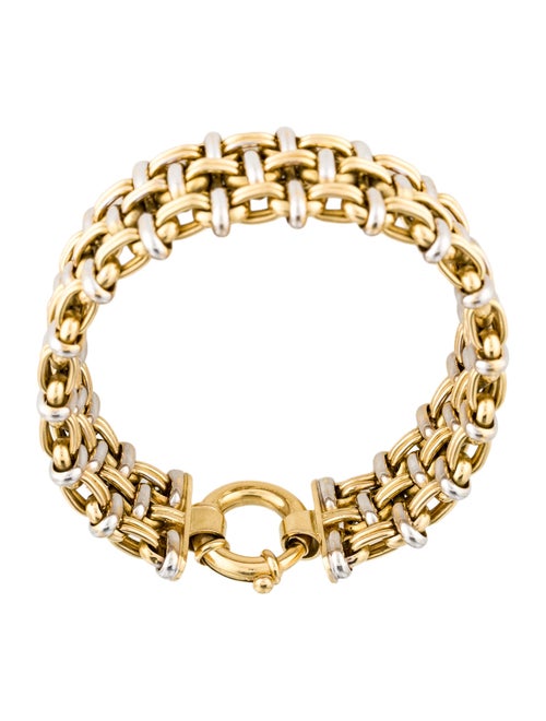 Bracelet 18K Two-Tone Chain Link Bracelet