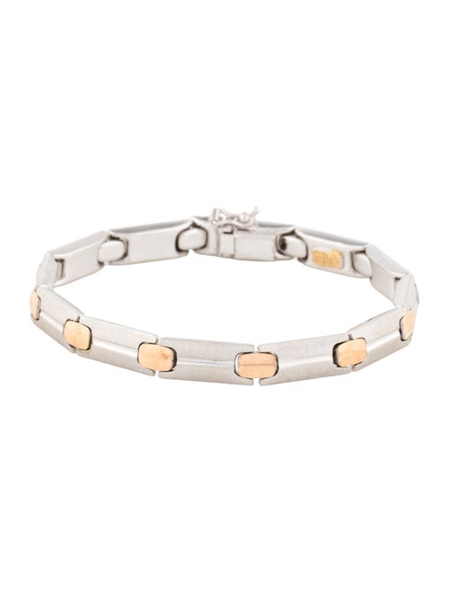 Bracelet 18K Tow-Tone Link Bracelet