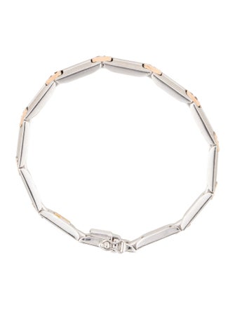 Bracelet 18K Tow-Tone Link Bracelet