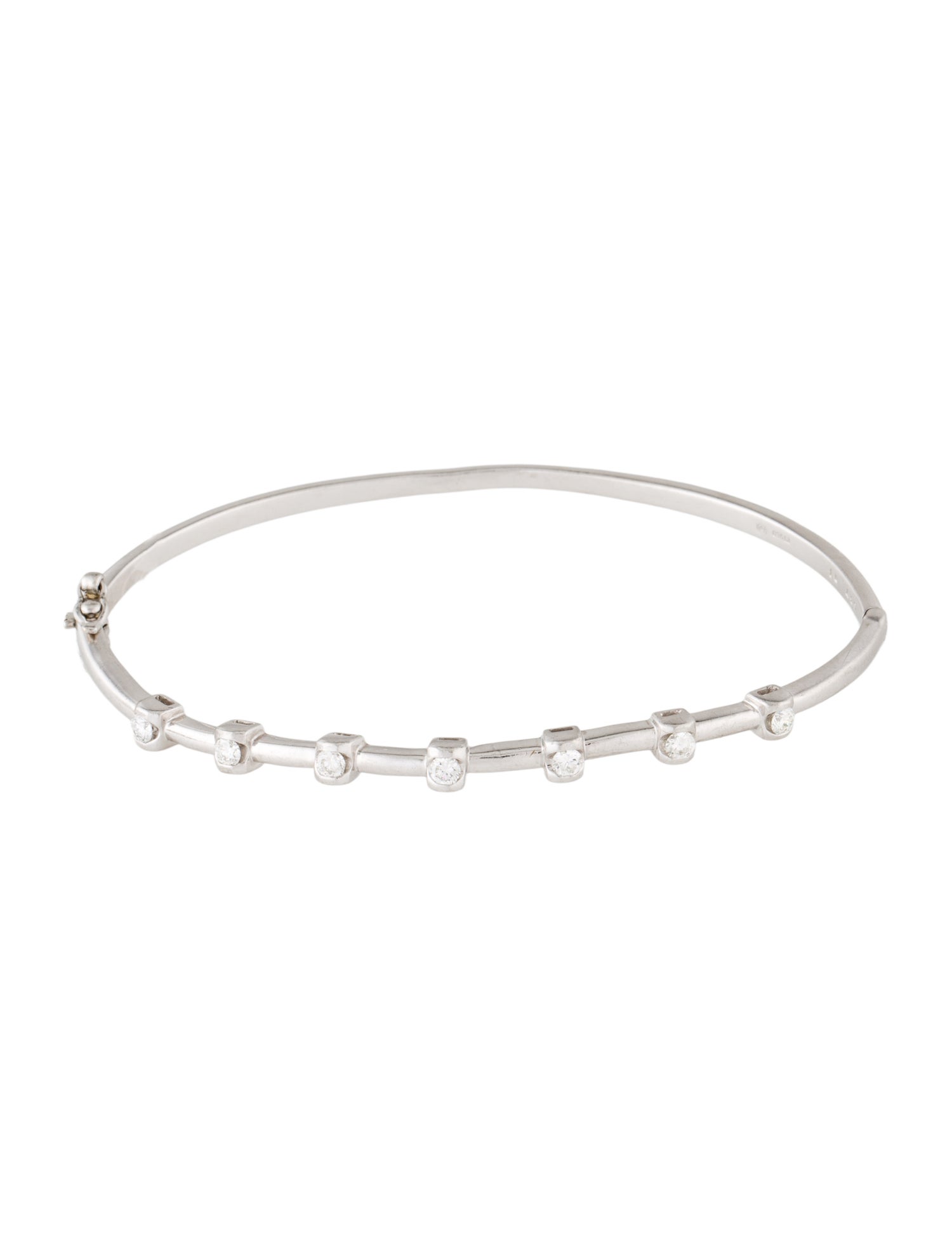 Bracelet Platinum Diamond Bangle
