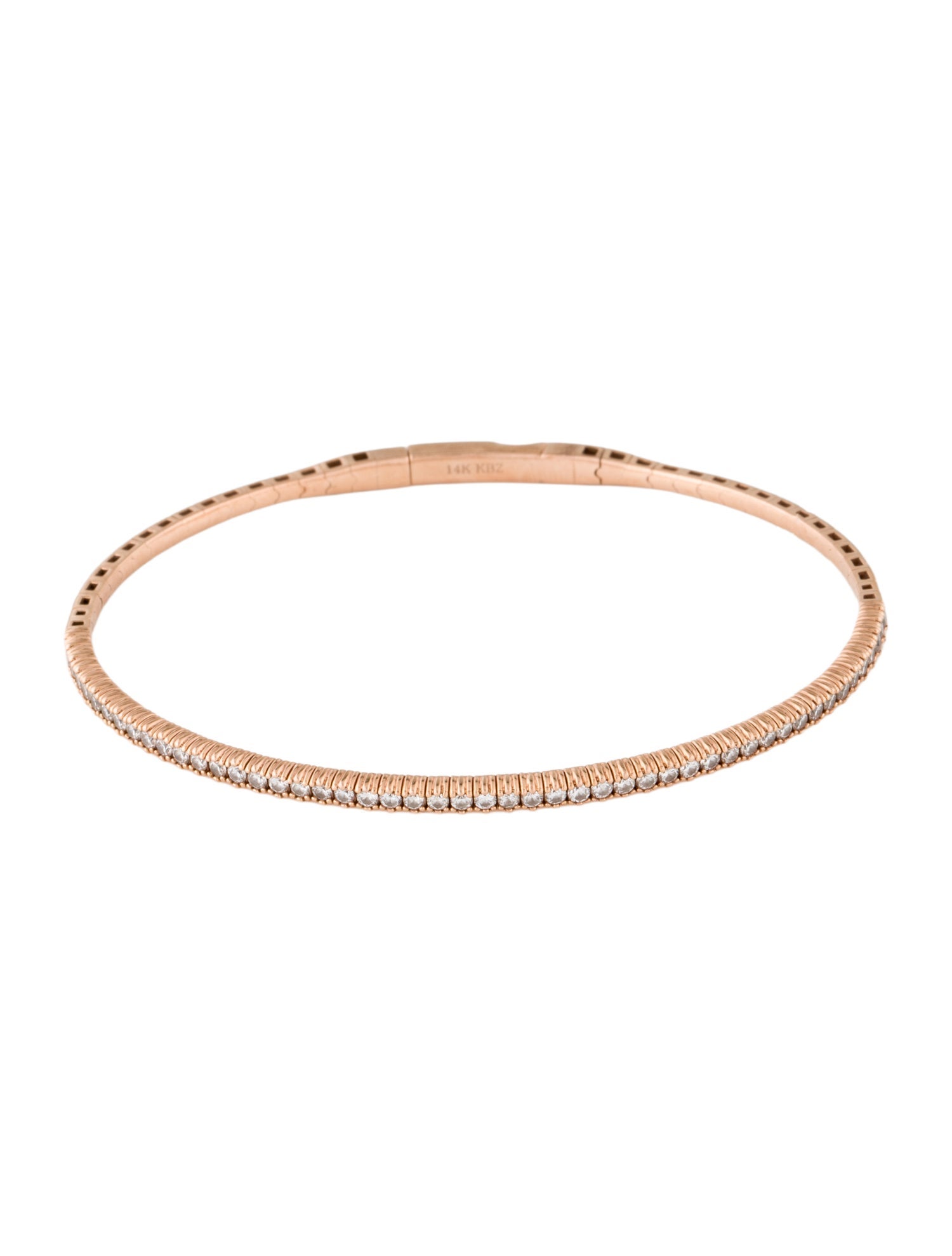 Bracelet 14K Diamond Flexible Bangle