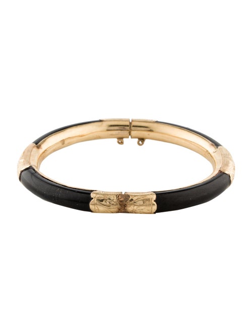 Bracelet 14K Onyx Bangle Bracelet