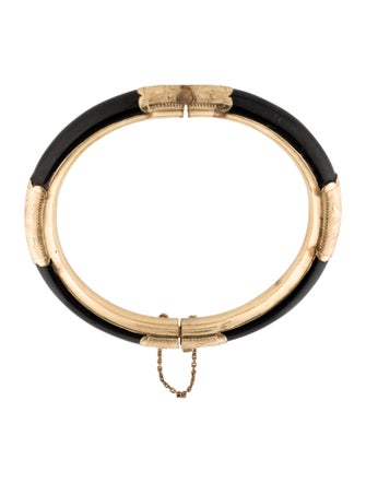 Bracelet 14K Onyx Bangle Bracelet