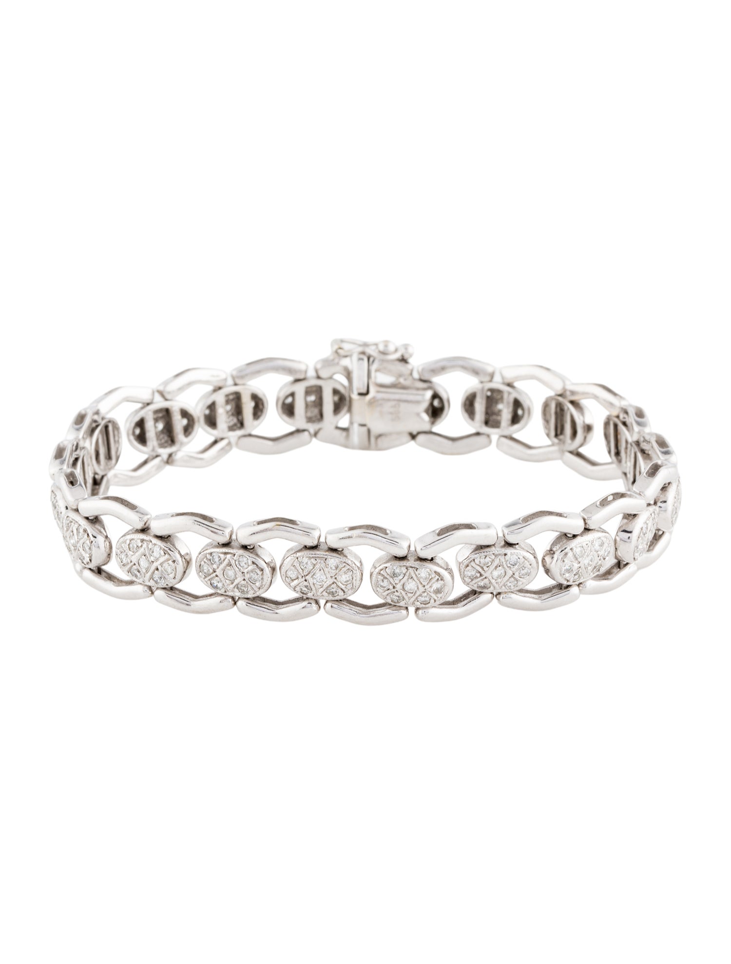 Bracelet 14K 1.26ctw Diamond Link Bracelet