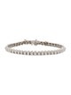 Bracelet 14k 3.06ctw Diamond Openwork Tennis Link Bracelet