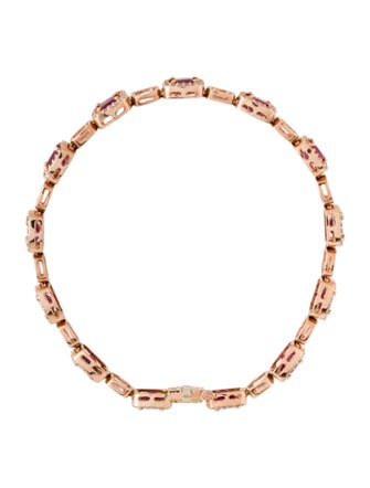 Effy Jewelry 14K Glass-Filled Ruby & Diamond Link Bracelet