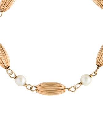 Bracelet 14K Pearl Station Bracelet