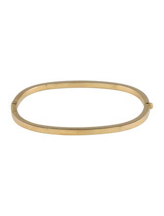 Bracelet 14K Square Hinged Bangle