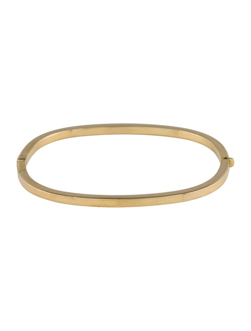 Bracelet 14K Square Hinged Bangle