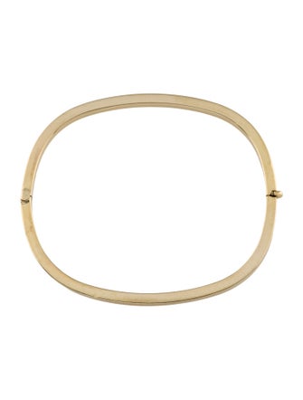 Bracelet 14K Square Hinged Bangle