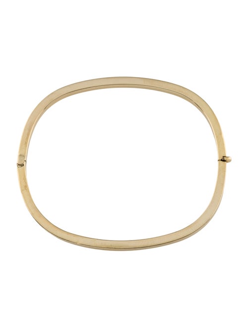 Bracelet 14K Square Hinged Bangle
