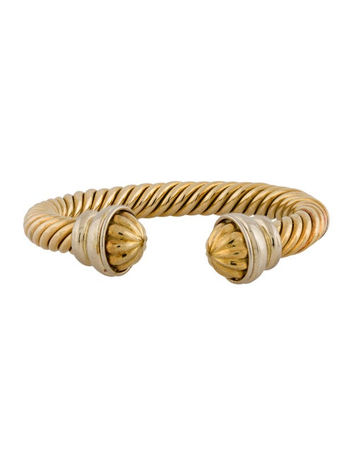 Bracelet 18K Two Tone Cuff Bracelet