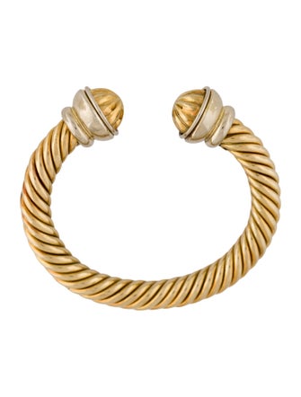 Bracelet 18K Two Tone Cuff Bracelet